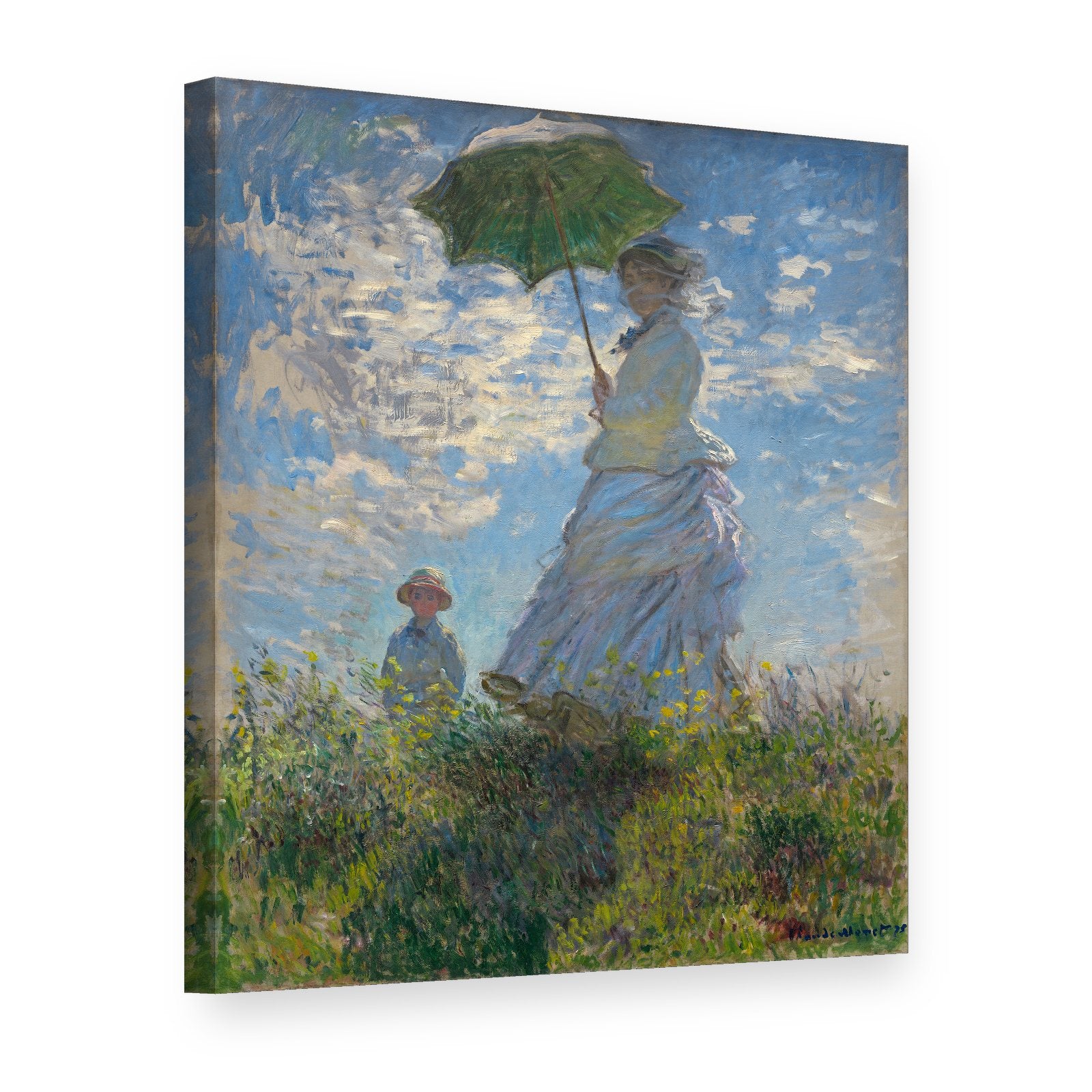 Obraz na plátně BOHYNĚ S DÁRCEM - Claude Monet 000 REP075, 3D pohled