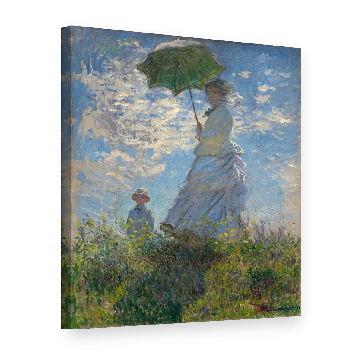 Obraz na plátně BOHYNĚ S DÁRCEM - Claude Monet 000 REP075, 3D pohled