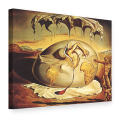 Obraz na plátně Geopolitické dítě pozoruje zrod nového člověka – Salvador Dalí, 3D pohled