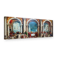 Obraz na plátně Hostina v domě Léviho – Paolo Veronese, 3D pohled