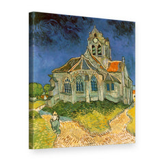Obraz na plátně Kostel v Auvers – Vincent van Gogh, 3D pohled