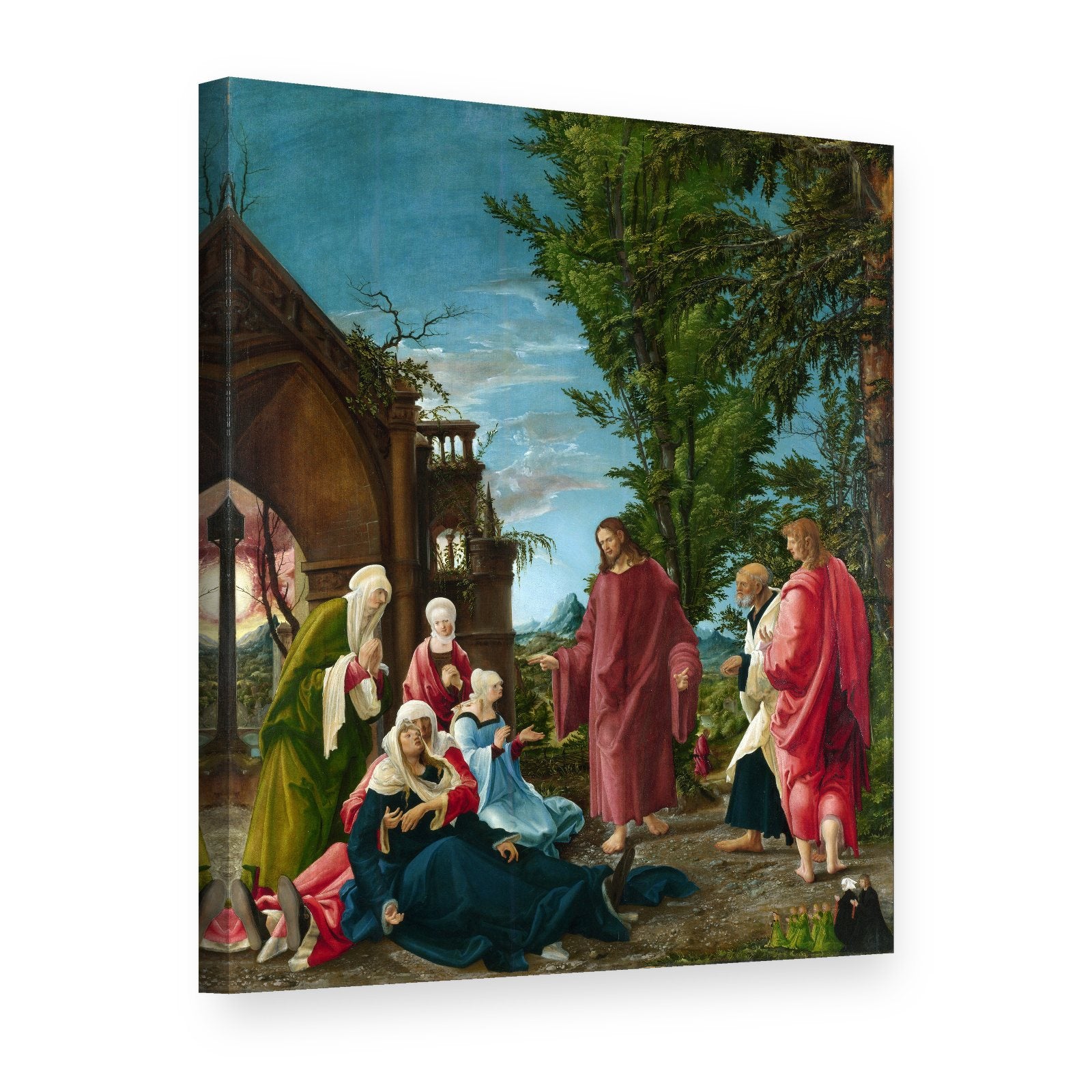 Obraz na plátně Kristus se loučí s matkou – Albrecht Altdorfer, 3D pohled