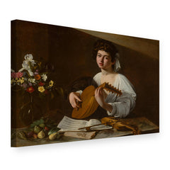 Obraz na plátně Loutnista – Caravaggio, 3D pohled