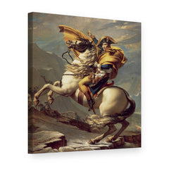 Obraz na plátně Napoleon překračuje Alpy – Jacques-Louis David, 3D pohled