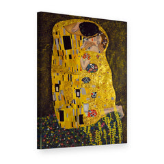 Obraz na plátně Polibek – Gustav Klimt, 3D pohled