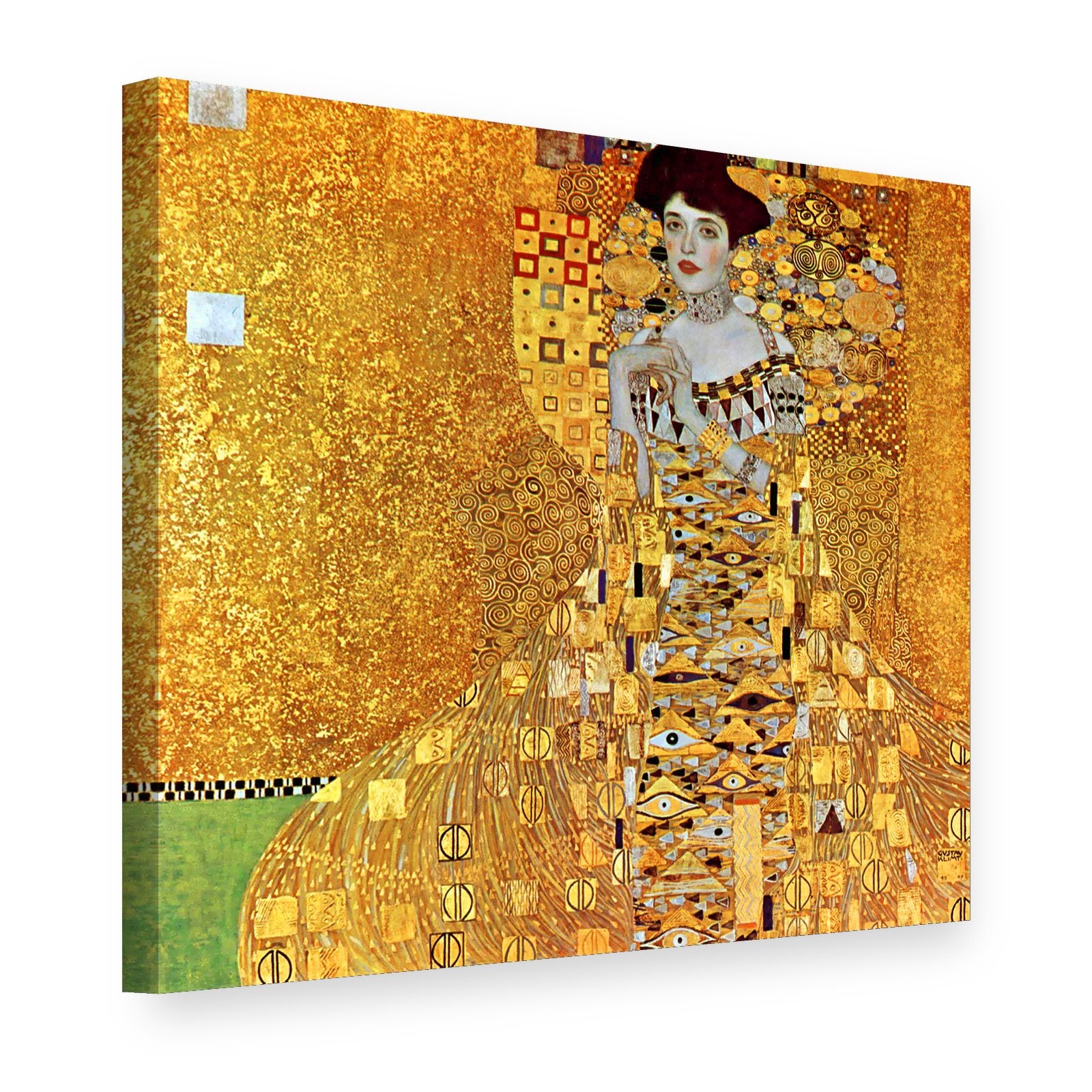 Obraz na plátně Portrét Adele Bloch-Bauerové – Gustav Klimt, 3D pohled