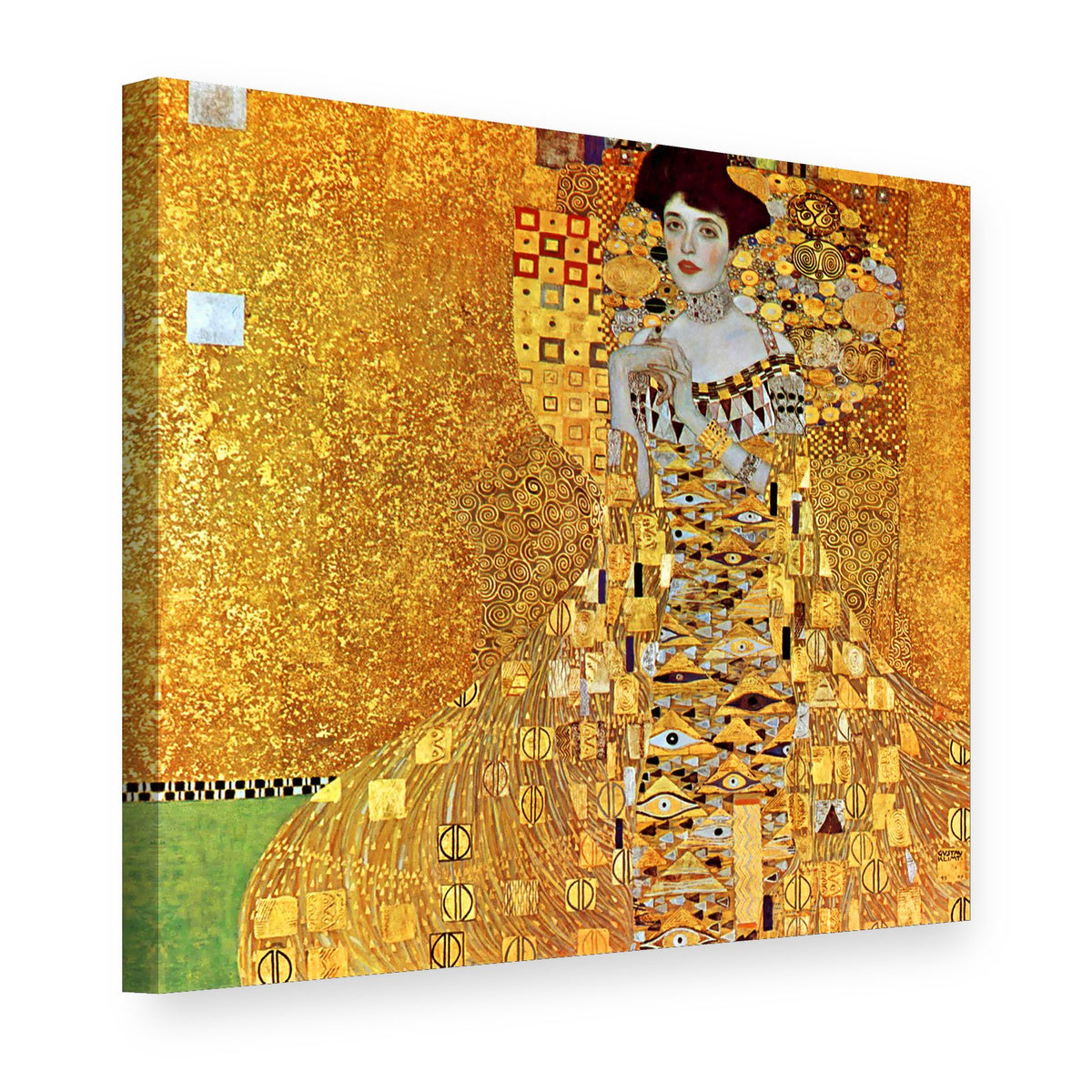 Obraz na plátně Portrét Adele Bloch-Bauerové – Gustav Klimt, 3D pohled