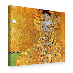 Obraz na plátně Portrét Adele Bloch-Bauerové – Gustav Klimt, 3D pohled
