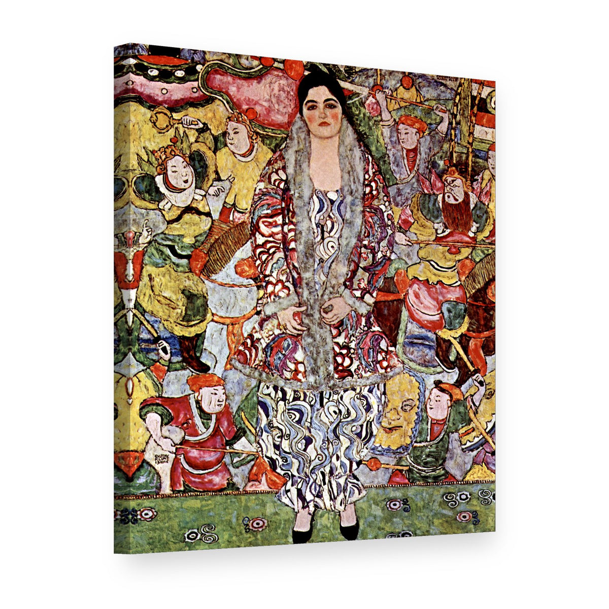 Obraz na plátně Portrét Friederike Marie Beerové – Gustav Klimt, 3D pohled