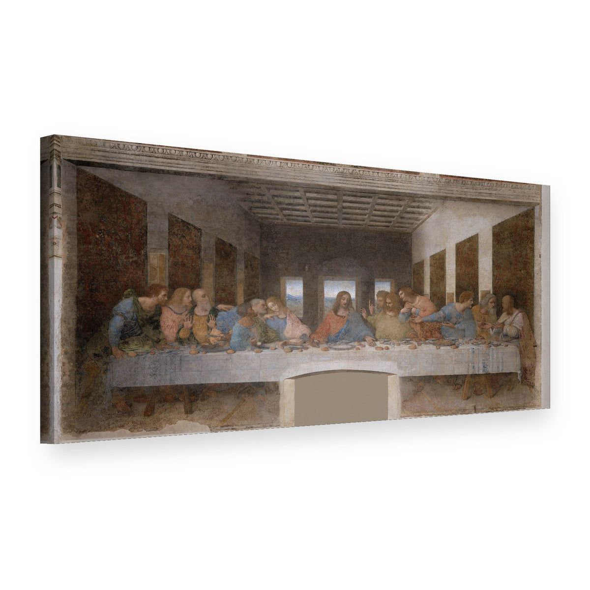 Obraz na plátně Poslední večeře – Leonardo da Vinci, 3D pohled