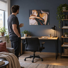 Obraz na plátně Spící – Tamara de Lempicka v pracovně