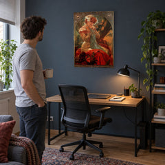 Obraz na plátně Sušenky Lefèvre-Utile – Alfons Mucha v pracovně