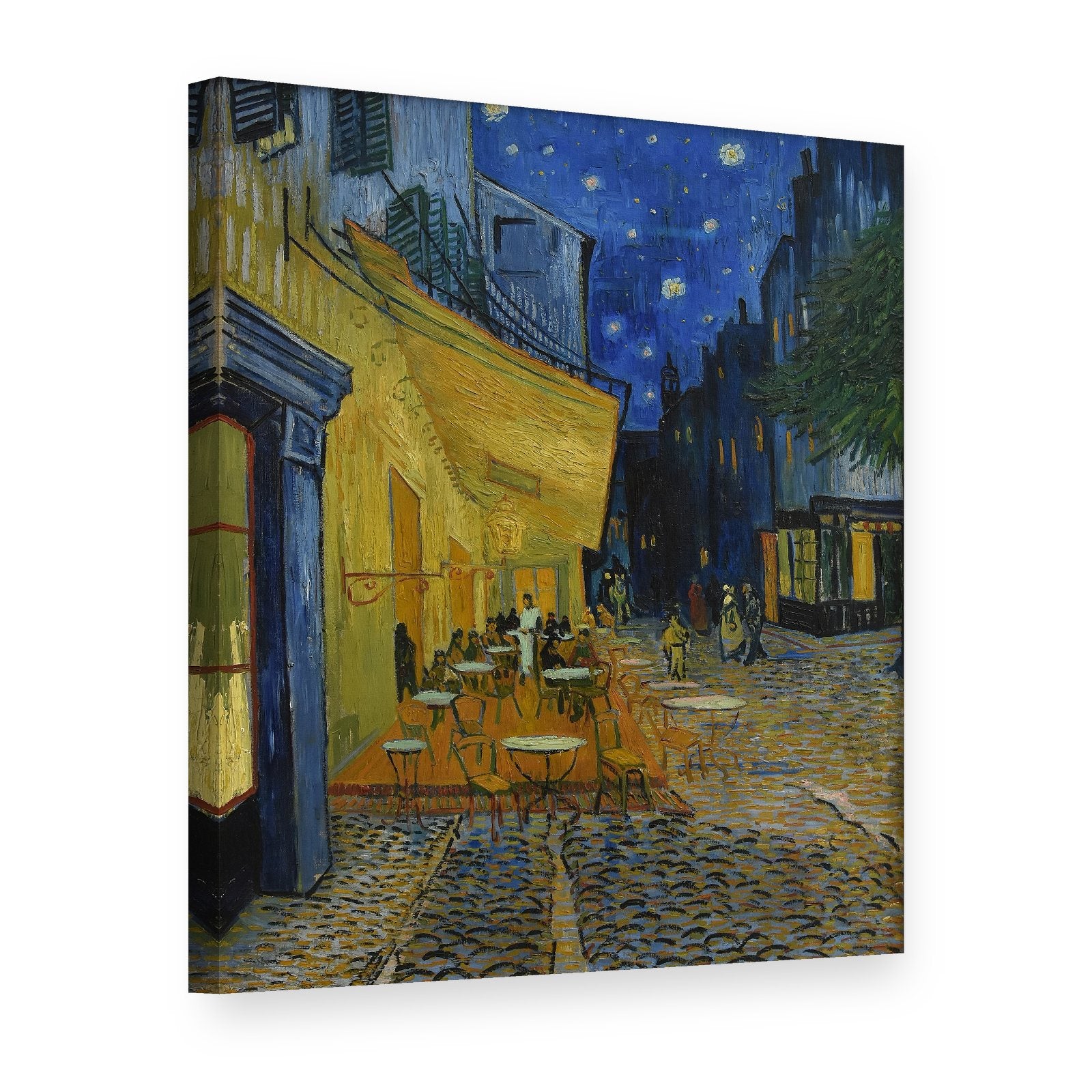 Obraz na plátně Terasa kavárny v noci – Vincent van Gogh, 3D pohled