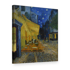 Obraz na plátně Terasa kavárny v noci – Vincent van Gogh, 3D pohled