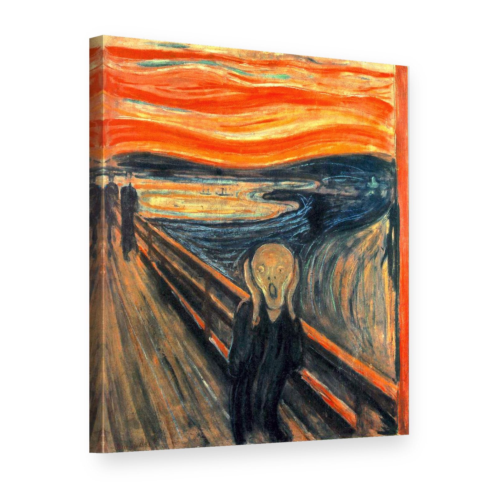 Obraz na plátně Výkřik – Edvard Munch, 3D pohled