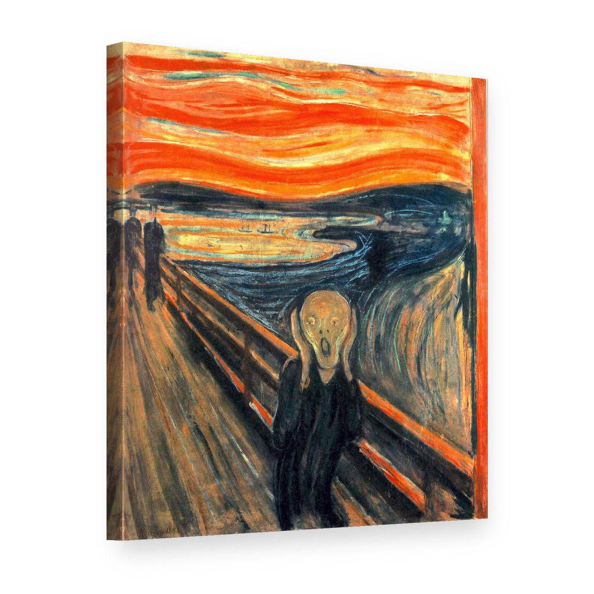 Obraz na plátně Výkřik – Edvard Munch, 3D pohled