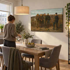 Obraz na plátně Zajatci z fronty – Winslow Homer v jídelně