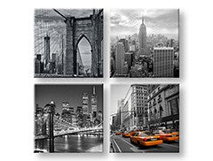 Nástěnná malba KOLÁŽ 4 díly XOBKOL08E42