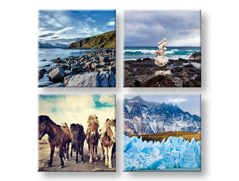 Nástěnná malba KOLÁŽ 4 díly XOBKOL12E42