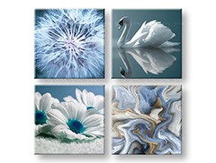 Nástěnná malba KOLÁŽ 4 díly XOBKOL13E42