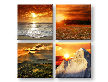 Nástěnná malba Krása Země 4 díly XOBKOL19E42