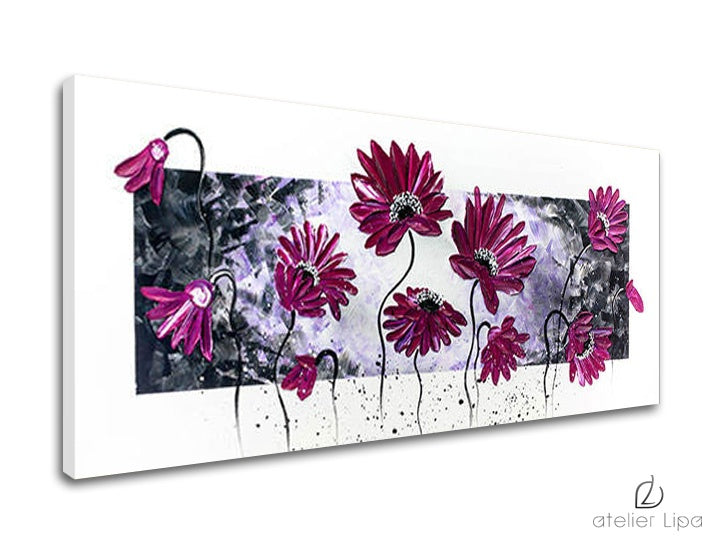 Autorská reprodukce na plátně KVĚTINY XOBAM013E1