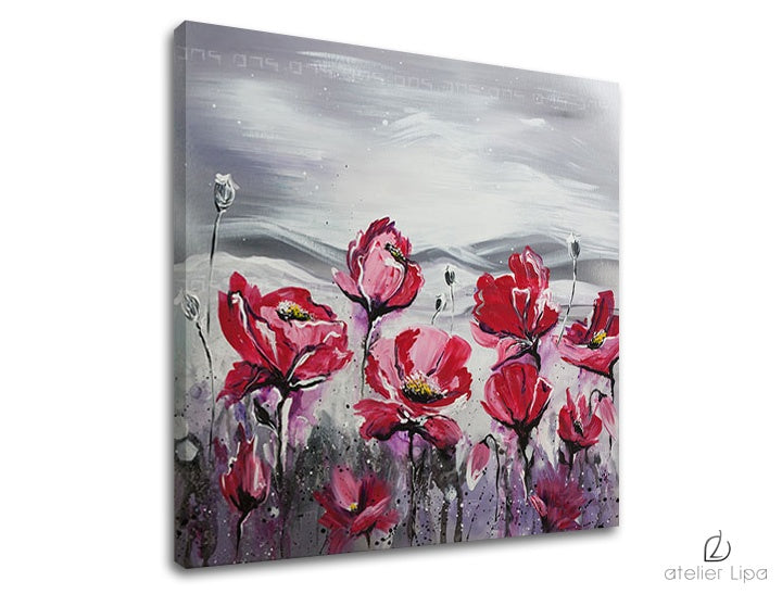 Autorská reprodukce na plátně KVĚTINY XOBAM031E1