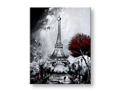 Autorská reprodukce na plátně EIFFELOVA VĚŽ XOBAM032E1