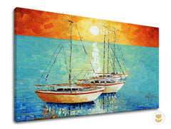 Autorská reprodukce na plátně LODĚ