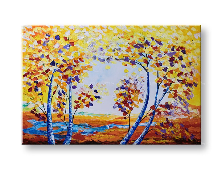 Autorská reprodukce na plátně STROMY
