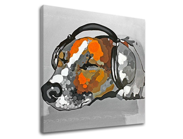 Autorská reprodukce na plátně PES XOBDA026E1