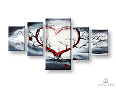 Autorská reprodukce na plátně LOVE XOBDO091D5