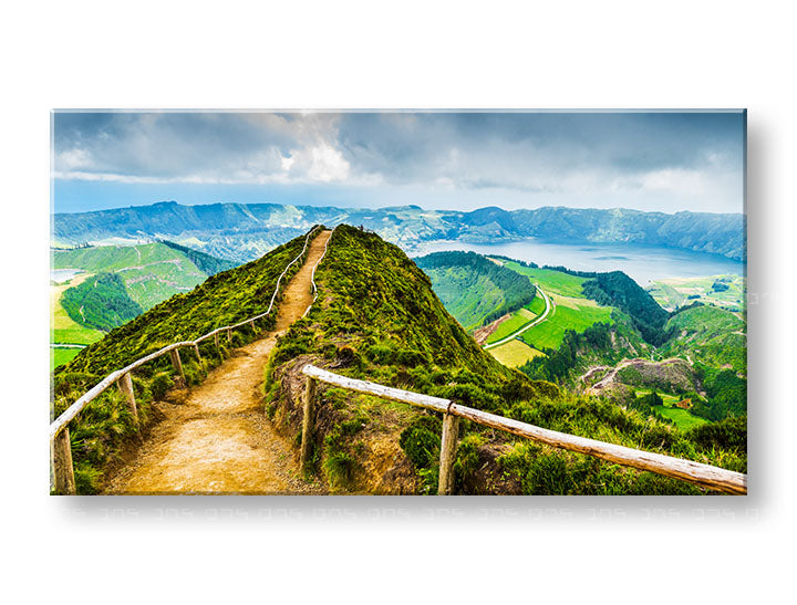 Klasický obraz na plátně s motivem HORY, krajina, mapa v hnědo-modrých odstínech, klidná atmosféra, příroda, vhodný do kanceláře | Obraz na stěnu HORY_043-13 – hlavní