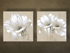 Ručně malovaný nástěnný obraz KVĚTINY FB089E2