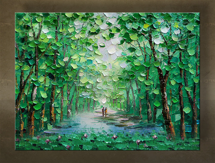 Ručně malované nástěnné umění STROMY FB146E1