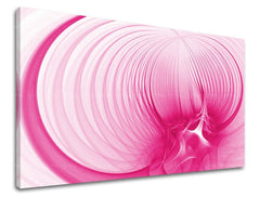 Geometrický obraz na plátně v bílo-růžových odstínech, snová atmosféra, pohyb, vhodný do ložnice | Obraz na stěnu ABSTRAKT – hlavní