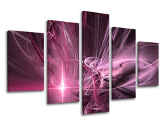 5dílná nástěnná malba ABSTRAKT AB046E50