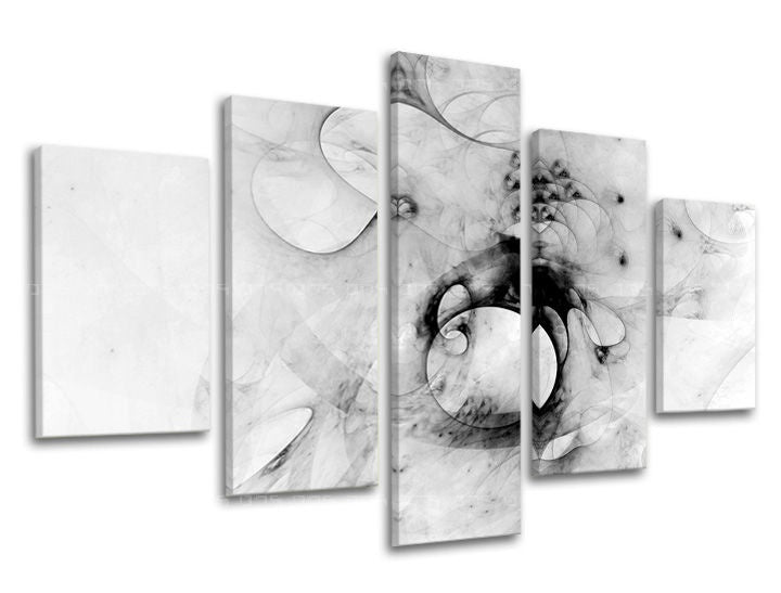 5dílná nástěnná malba ABSTRAKT AB087E50