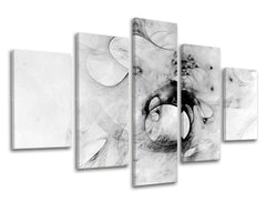 5dílná nástěnná malba ABSTRAKT AB087E50