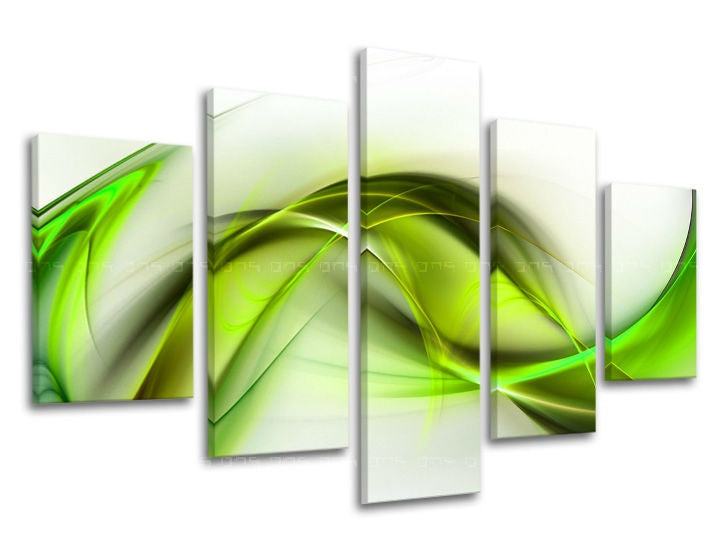 5dílná nástěnná malba ABSTRAKT AB120E50
