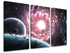 3dílná nástěnná malba UNIVERSE GA007E30