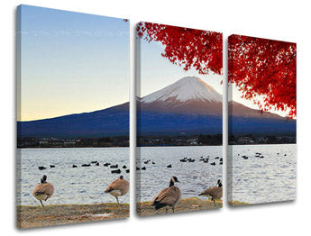 3dílná nástěnná malba KRAJINY KR004E30