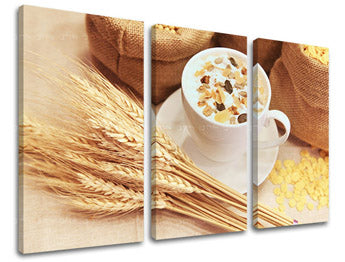 3dílná nástěnná malba KUCHYNĚ KU026E30