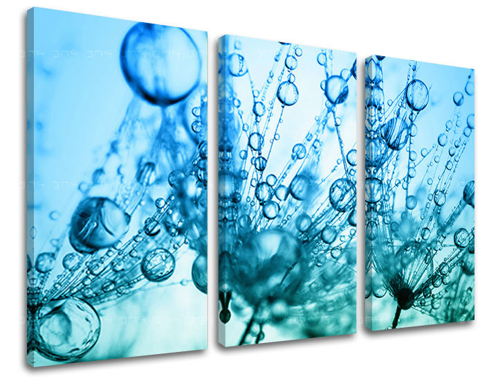 3dílná nástěnná malba KVĚTINY KV060E30