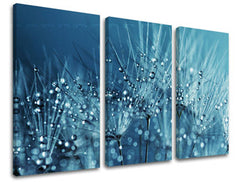 3dílná nástěnná malba KVĚTINY KV085E30