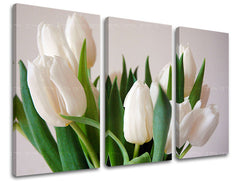 3dílná nástěnná malba KVĚTINY XOBKV108E30