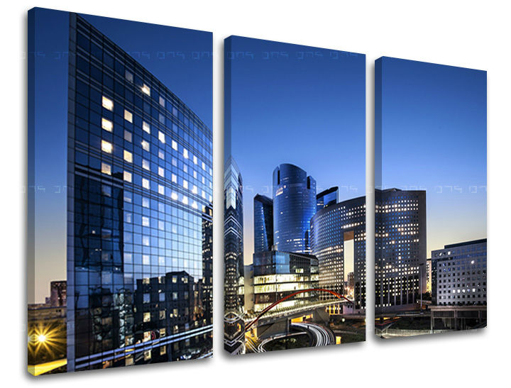 3dílná nástěnná malba CITY ME110E30