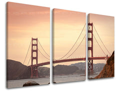 3dílná nástěnná malba MĚSTO / SAN FRANCISCO ME116E30