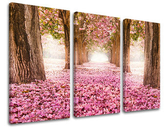 3dílná nástěnná malba STROMY ST008E30