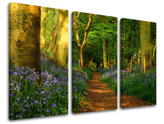 3dílná nástěnná malba STROMY ST009E30